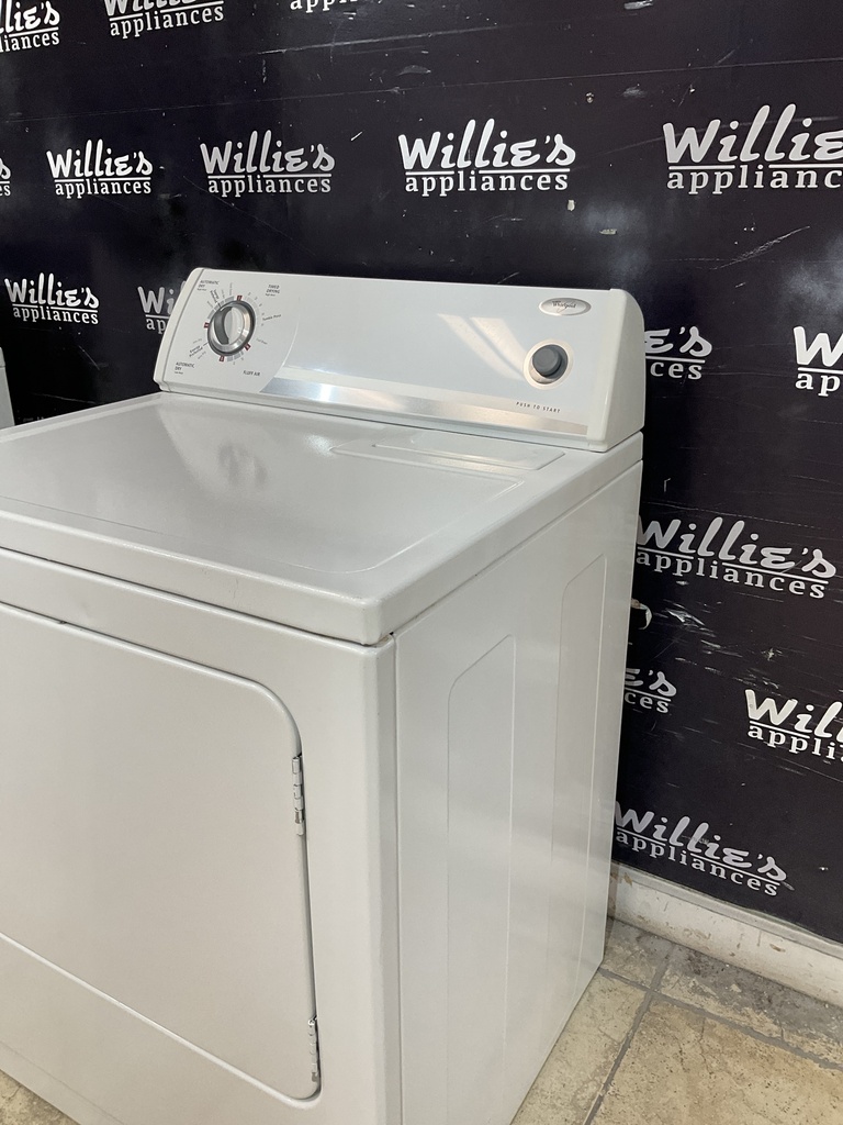 Whirlpool Used Electric Dryer 220volts (30 AMP) 29inches {4 prong} (White) 