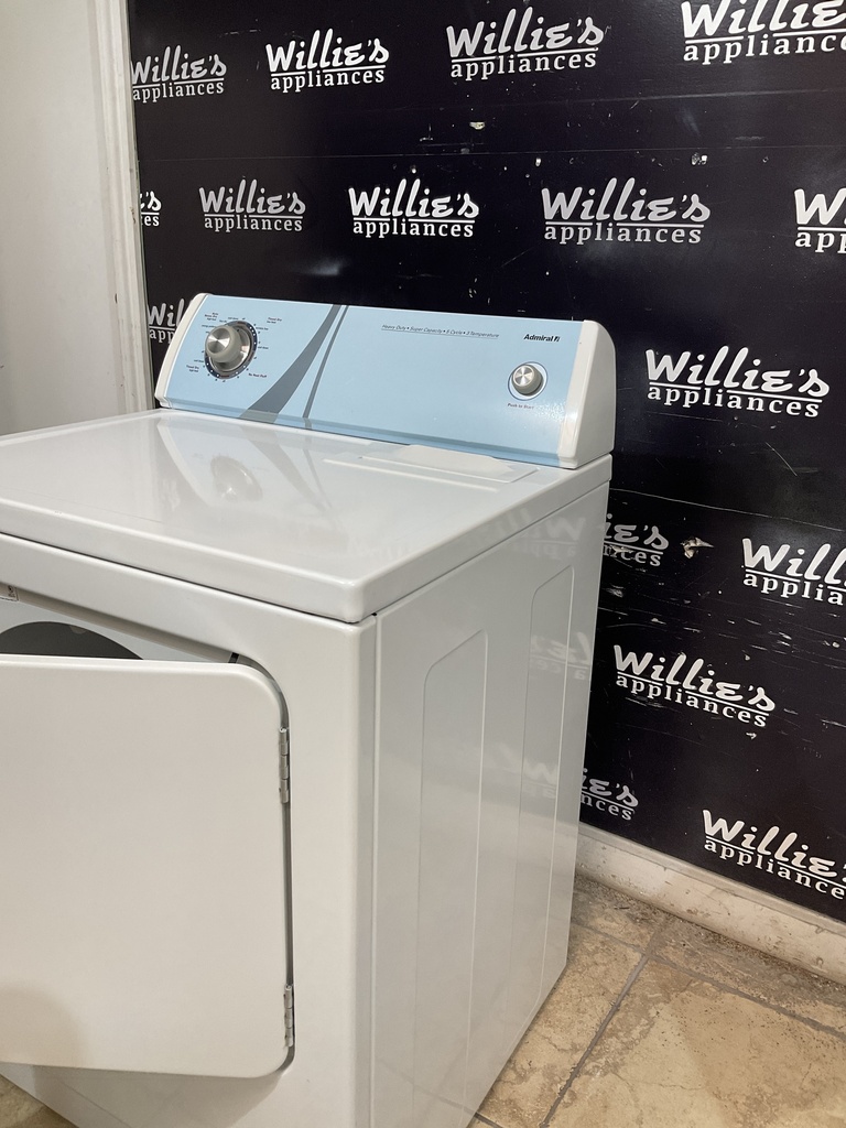 Admiral Used Electric Dryer 220volts (30 AMP) 29inches {3 prong} (White)