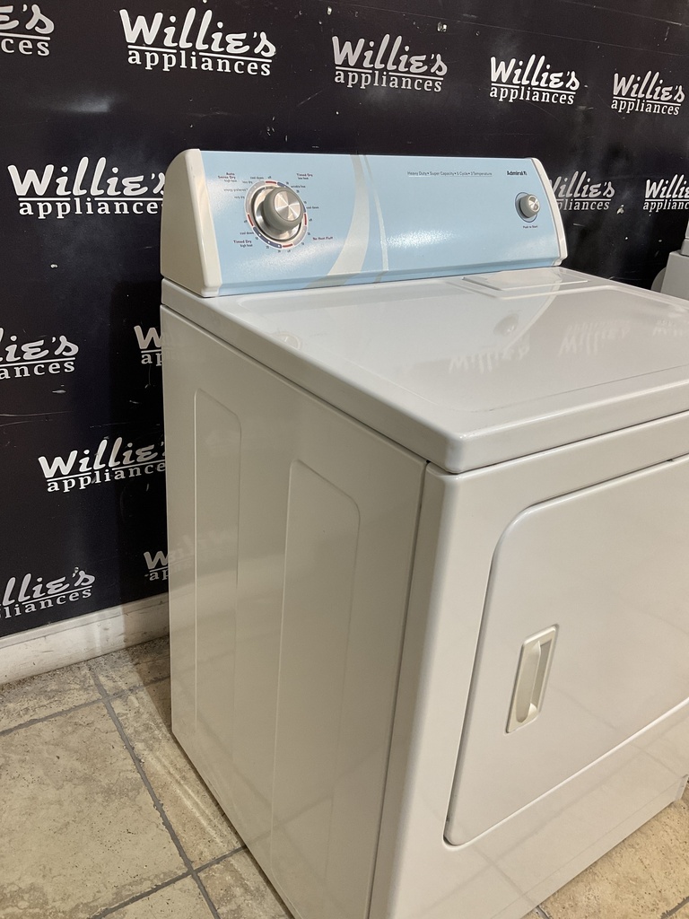 Admiral Used Electric Dryer 220volts (30 AMP) 29inches {3 prong} (White)