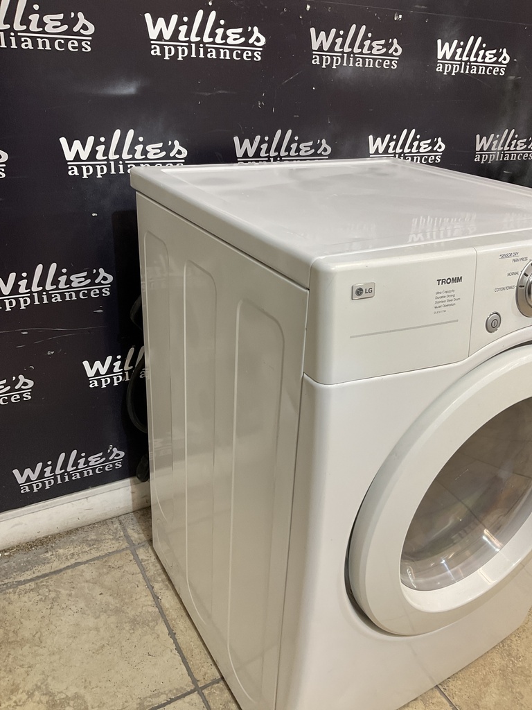 Lg Used Electric Dryer 220volts (30 AMP) 27inches {4 prong} (White) 