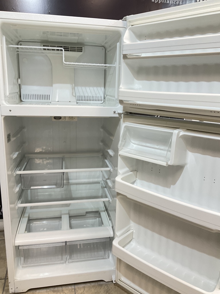 Hotpoint Used Refrigerator Top and Bottom 28x64 1/2” (White) 