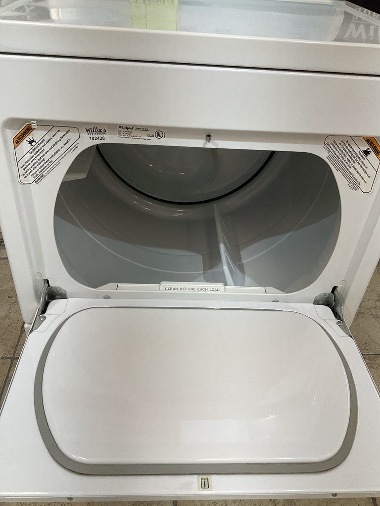 Whirlpool Used Electric Dryer 220volts (30 AMP) 27inches {3 prong} (White) 