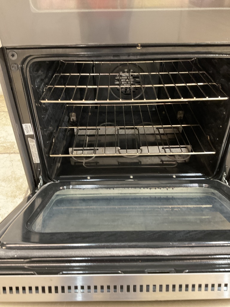 Ge Used Electric Stove Double Oven 220volts (40/50 AMP) 30inches {3 prong} (Stainless Steel) 