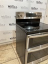 Ge Used Electric Stove Double Oven 220volts (40/50 AMP) 30inches {3 prong} (Stainless Steel) 