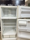 Ge Used Refrigerator Top and Bottom 28x62 (Bisque) 