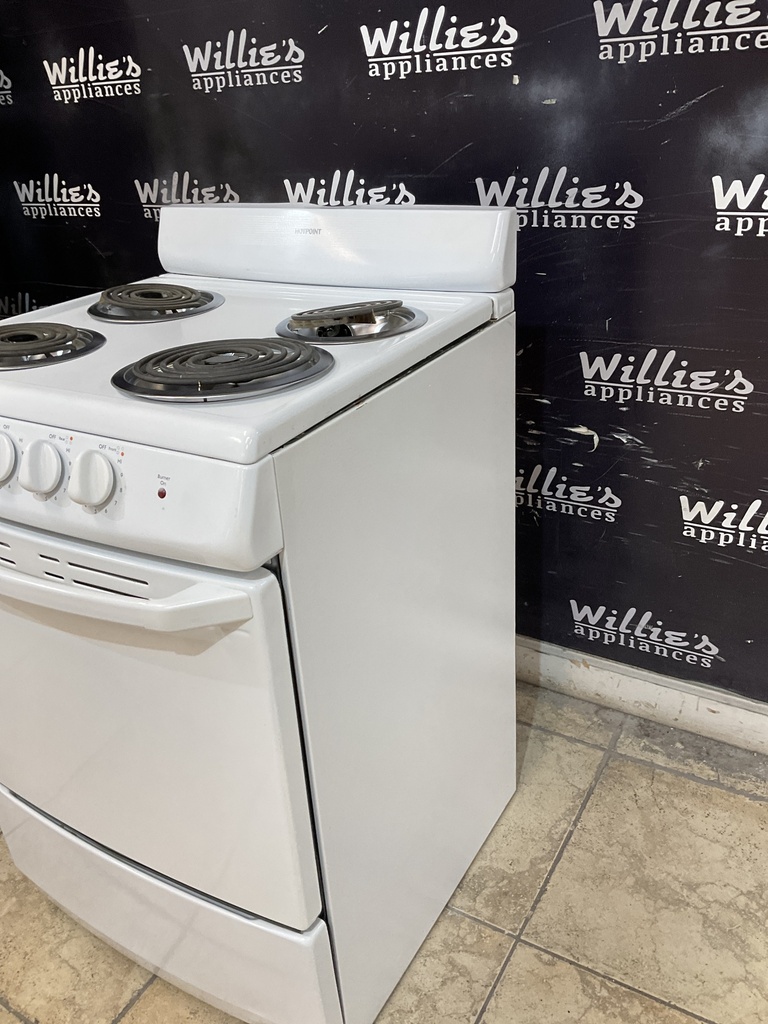 Hotpoint Used Electric Stove 220volts (40/50 AMP) 24inches {no cord} (White) 