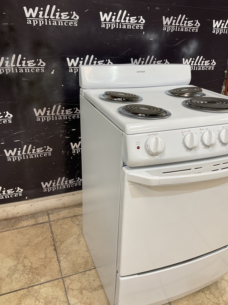 Hotpoint Used Electric Stove 220volts (40/50 AMP) 24inches {no cord} (White) 