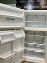 Whirlpool Used Refrigerator Top and Bottom 33x65 1/2” (Bisque) 