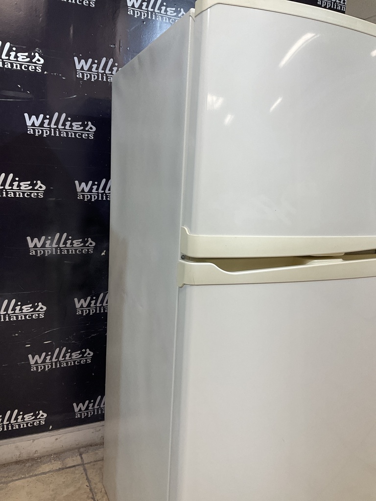 Whirlpool Used Refrigerator Top and Bottom 30 1/2 x 66 1/2” (Bisque) 