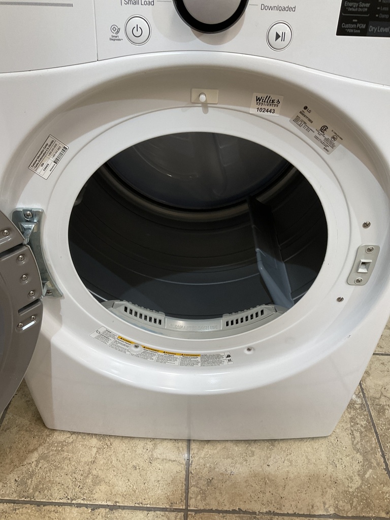 Lg Used Electric Dryer 220volts (30 AMP) 27inches {3 prong} (White)