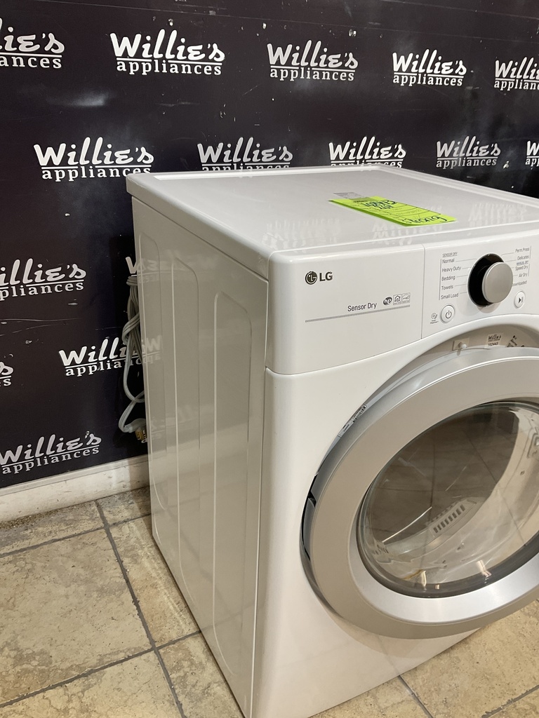 Lg Used Electric Dryer 220volts (30 AMP) 27inches {3 prong} (White)