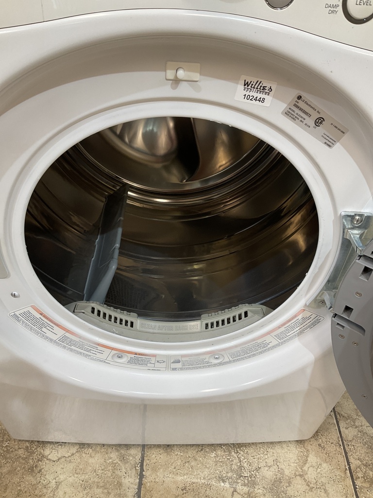 Lg Used Electric Dryer 220volts (30 AMP) 27inches {no cord} (White)