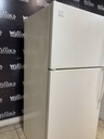 Whirlpool Used Refrigerator Top and Bottom 30x66 1/2” (White) 
