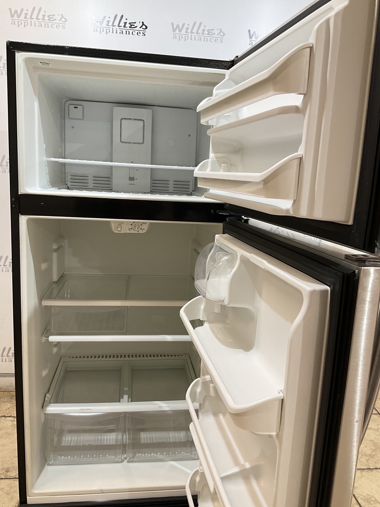 Frigidaire Used Refrigerator Top and Bottom 30x65 1/2” (Stainless Steel) 