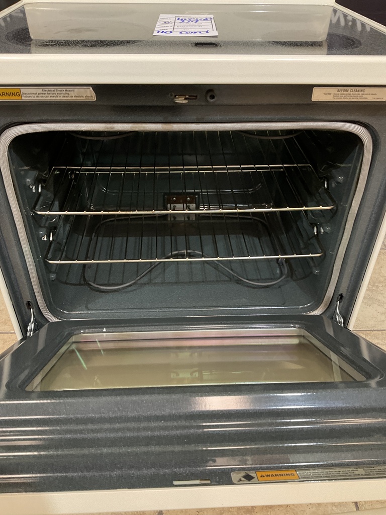 Whirlpool Used Electric Stove 220volts (40/50 AMP) 30inches {no cord} (Bisque) 