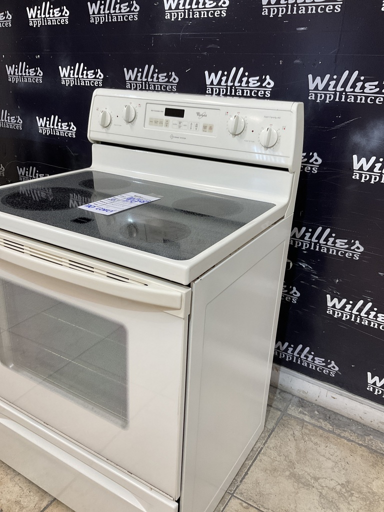 Whirlpool Used Electric Stove 220volts (40/50 AMP) 30inches {no cord} (Bisque) 