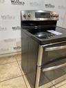 Ge Used Electric Stove Double Oven 20volts (40/50 AMP) 30inches {no cord} (Stainless Steel) 