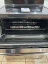 Ge Used Electric Stove Double Oven 20volts (40/50 AMP) 30inches {no cord} (Stainless Steel) 