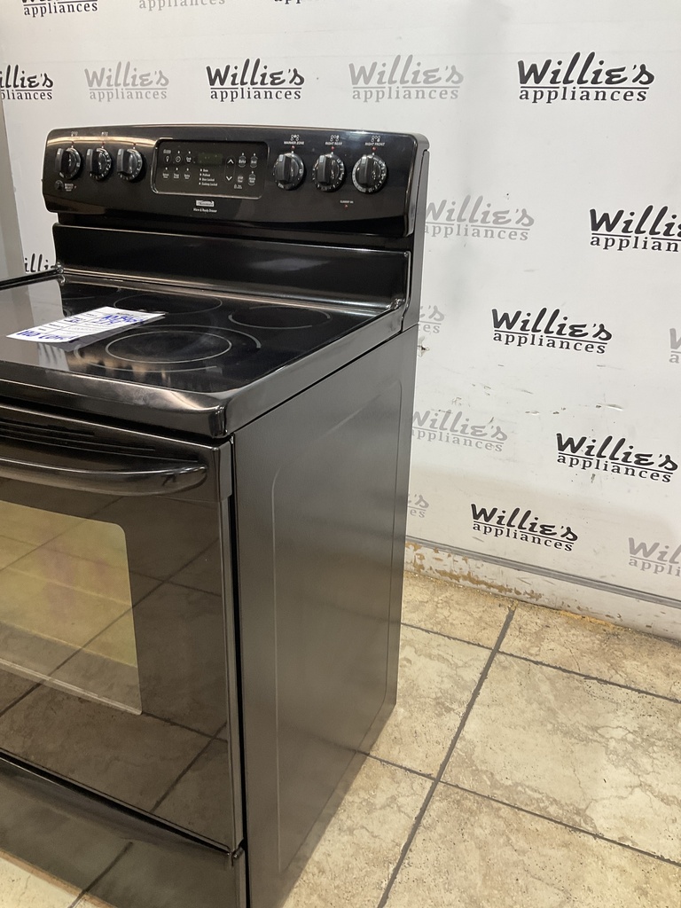 Kenmore Used Electric Stove 220volts (40/50 AMP) 30inches {no cord} (black) 