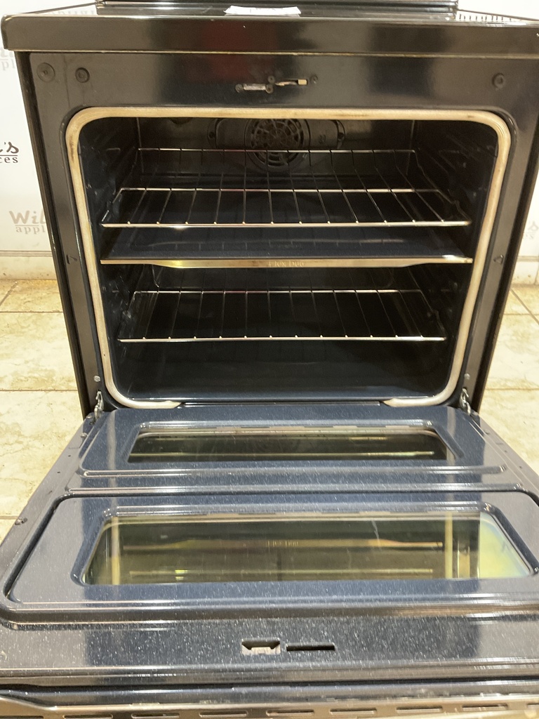 Samsung Used Electric Stove 220 volts (40/50 AMP) 30inches {4 prong} (Black Stainless)