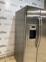Ge Used Refrigerator Side by Side 36x70 (Stainless Steel) 