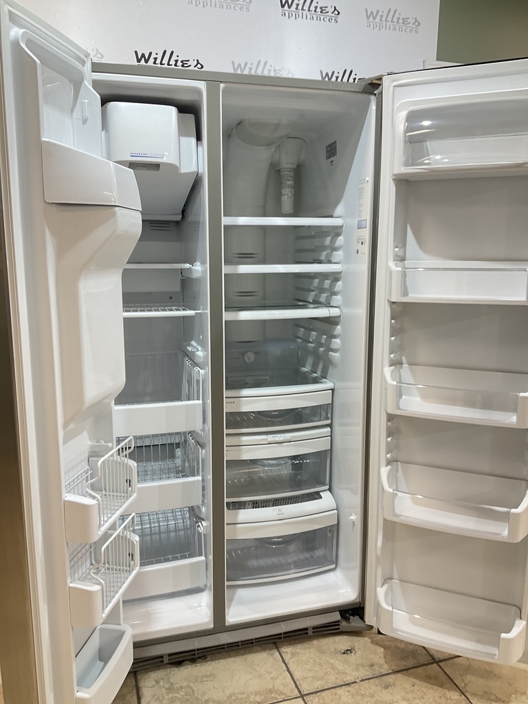 Ge Used Refrigerator Side by Side 36x70 (Stainless Steel) 
