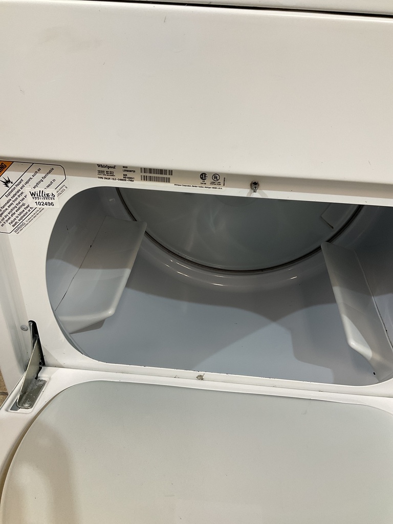 Whirlpool Used Electric Dryer 220volts (30 AMP) 29inches {no cord} (White) 