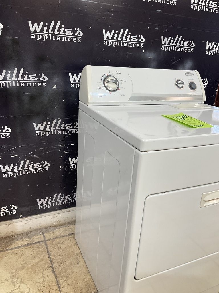 Whirlpool Used Electric Dryer 220volts (30 AMP) 29inches {no cord} (White) 