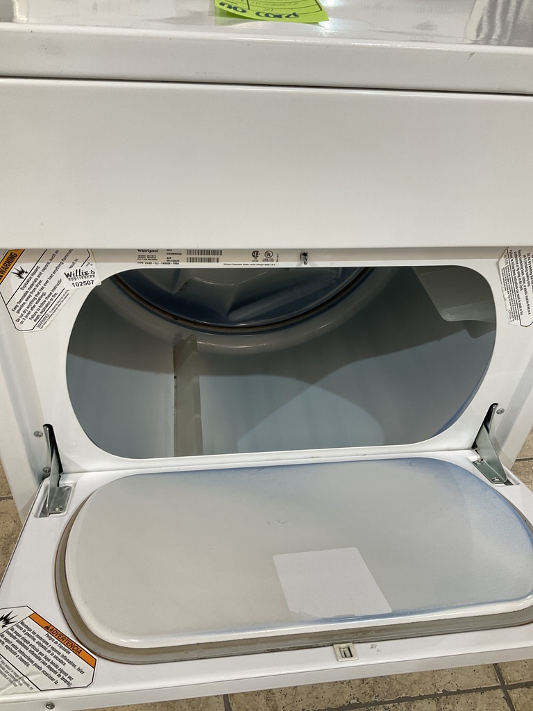 Whirlpool Used Electric Dryer 220volts (30 AMP) 29inches {no cord} (White) 