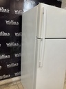 Ge Used Refrigerator Top and Bottom 28x67” (White) 