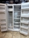 Ge Used Refrigerator Side by Side 36x69 1/2” (White)