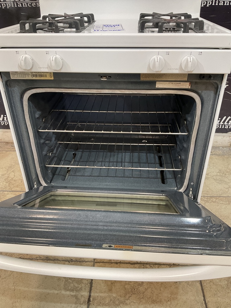 Whirlpool Used Natural Gas Stove 30inches (White) 