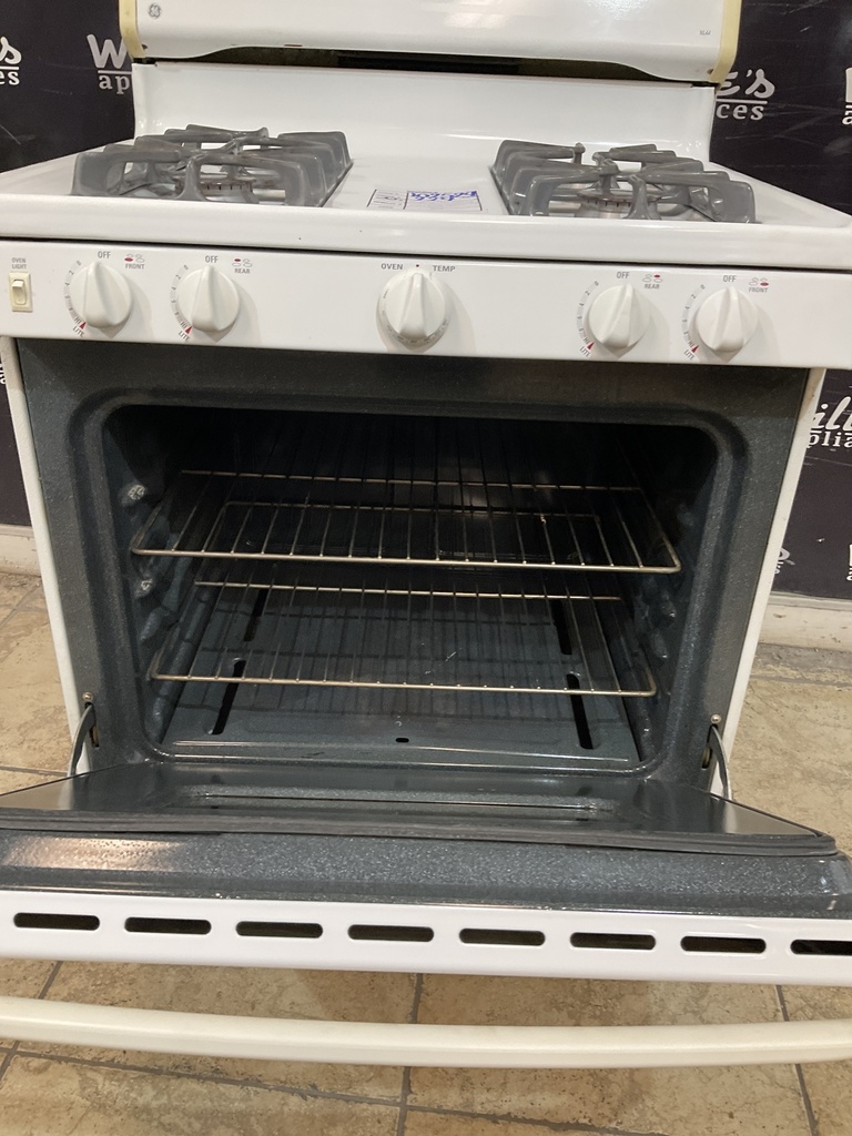 Ge Used Natural Gas Stove 30inches (White) 