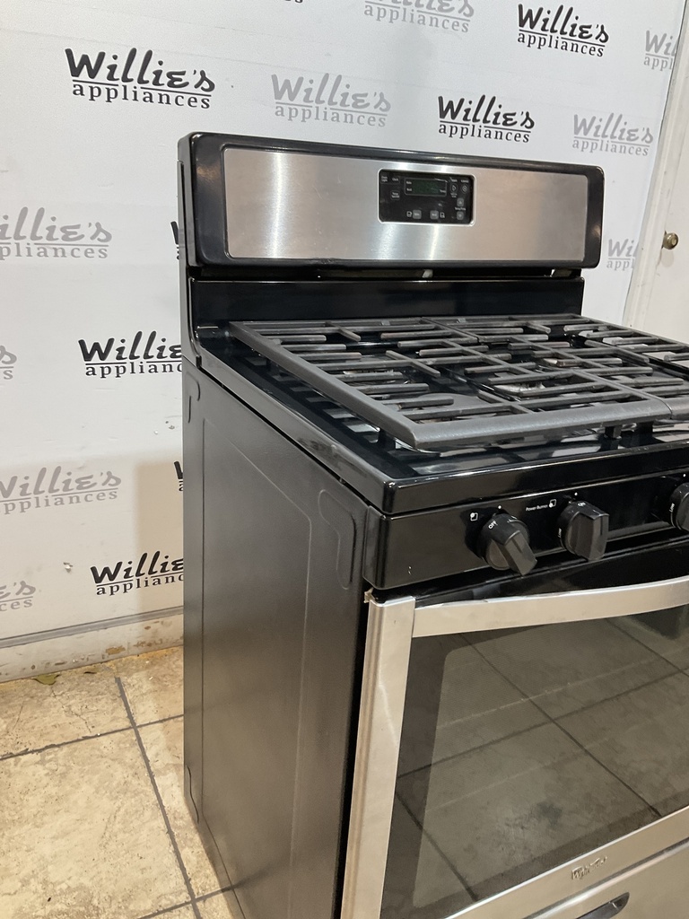 Whirlpool Used Natural Gas Stove 30inches (Stainless Steel) 