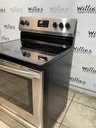 Frigidaire Used Electric Stove 220volts (40/50 AMP) 30inches {4 prong} (Stainless Steel) 