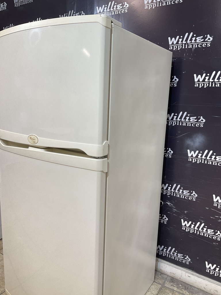 Whirlpool Used Refrigerator Top and Bottom 30 1/2” x 66 1/2” (Bisque) 