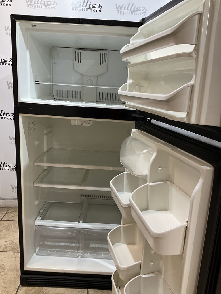 Frigidaire Used Refrigerator Top and Bottom 30x66 (Black) 