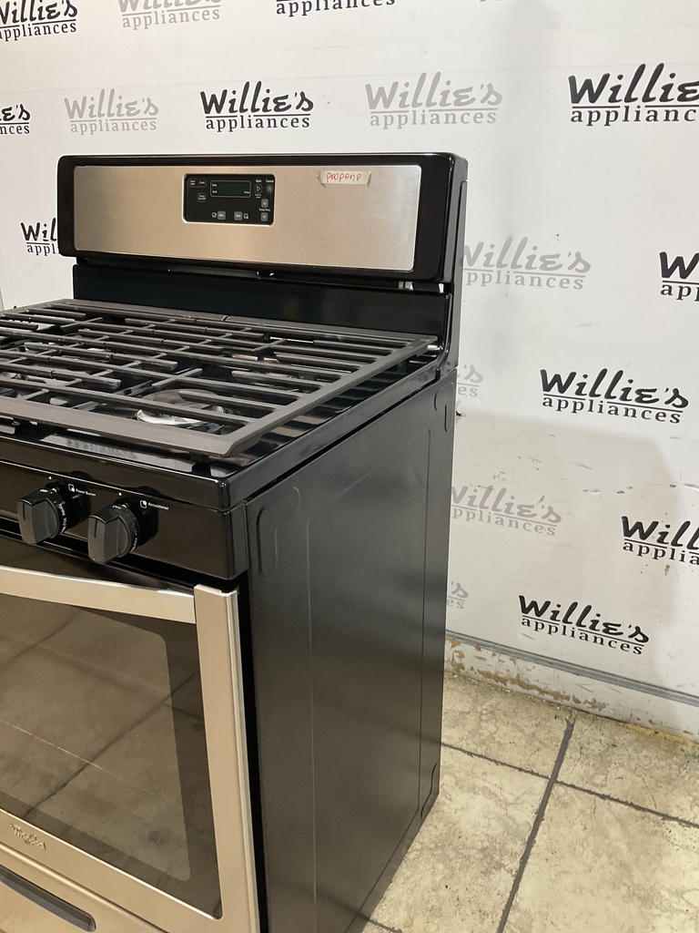 Whirlpool Used Gas Propane Stove 30inches (Stainless Steel) 