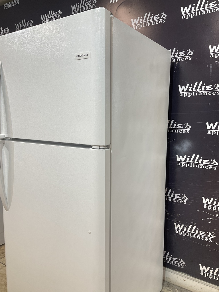 Frigidaire Used Refrigerator Top and Bottom 30x68 1/2” (White) 