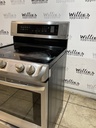 Lg Used Electric Stove 220volts (40/50 AMP) 30inches {4 prong} (Stainless Steel)