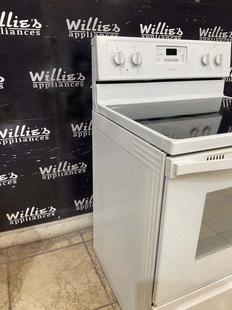 Whirlpool Used Electric Stove 220volts (40/50 AMP) 30inches {no cord} (White) 