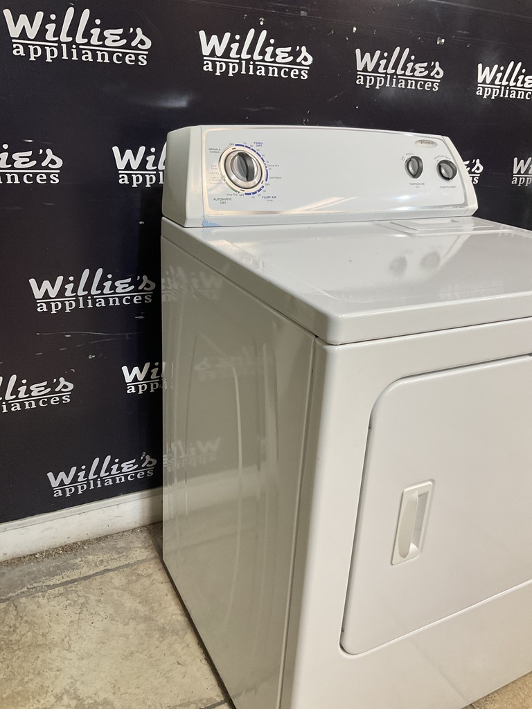 Whirlpool Used Electric Dryer 220volts (30 AMP) 29inches {3 prong} (White) 