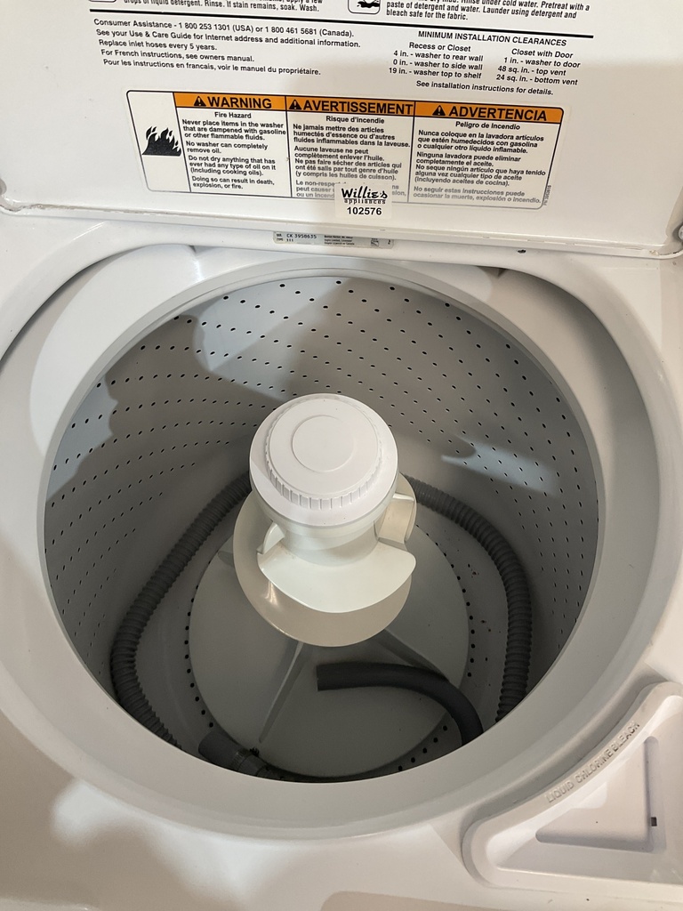 Whirlpool Used Washer Top-load 27inches (White) 
