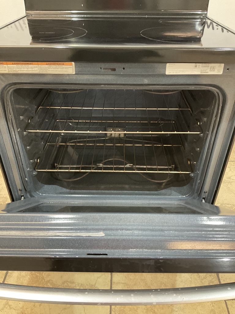 Whirlpool Used Electric Stove 220volts (40/50 AMP) 30inches {no cord} (Stainless Steel)