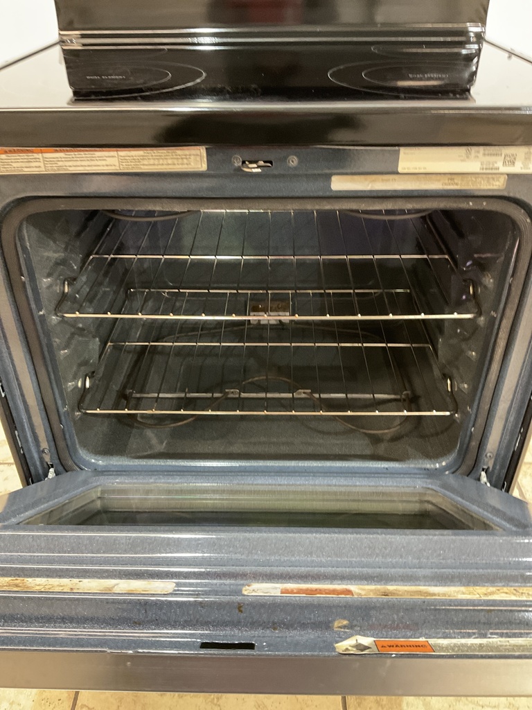 Whirlpool Used Electric Stove 220volts (40/50 AMP) 30inches {no cord} (Stainless Steel) 