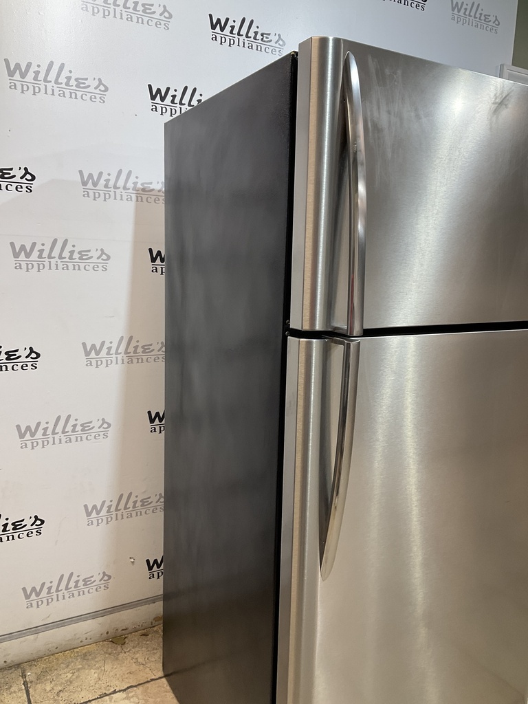 Frigidaire Used Refrigerator Top and Bottom 30x66 1/2” (Stainless Steel) 