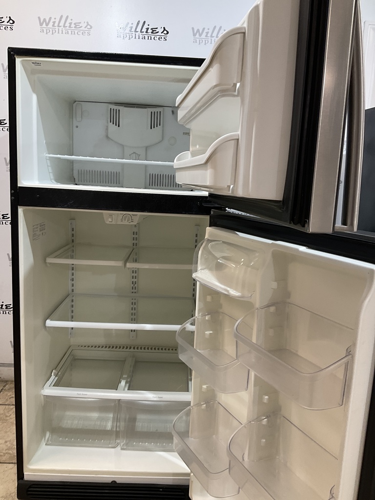 Frigidaire Used Refrigerator Top and Bottom 30x66 1/2” (Stainless Steel) 