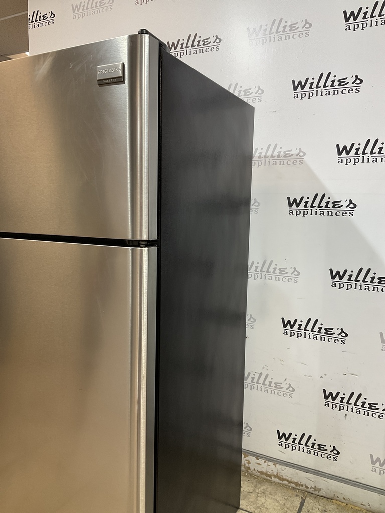 Frigidaire Used Refrigerator Top and Bottom 30x66 1/2” (Stainless Steel) 