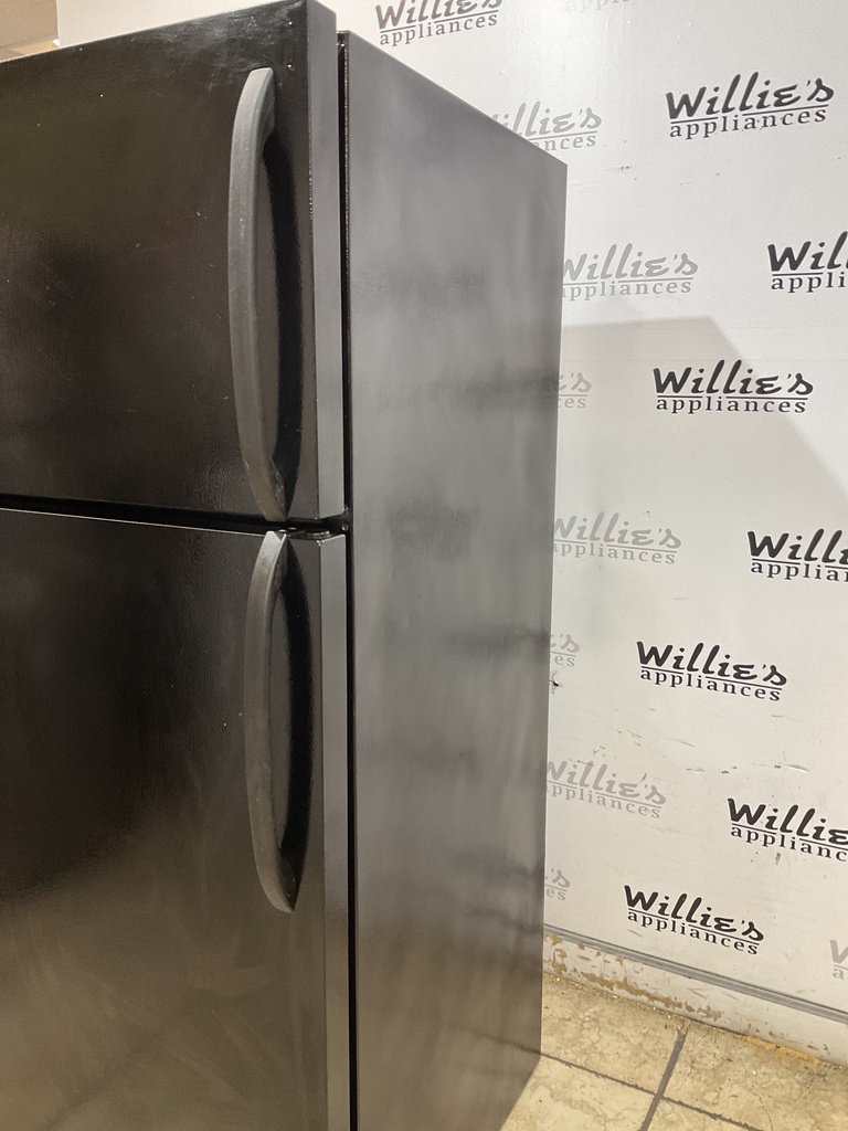Frigidaire Used Refrigerator Top and Bottom 28x64 1/2” (Black) 