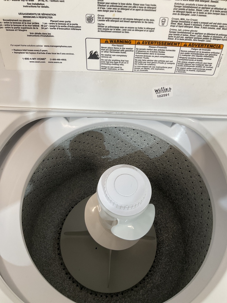 Kenmore Used Washer Top-load 27inches (White) 